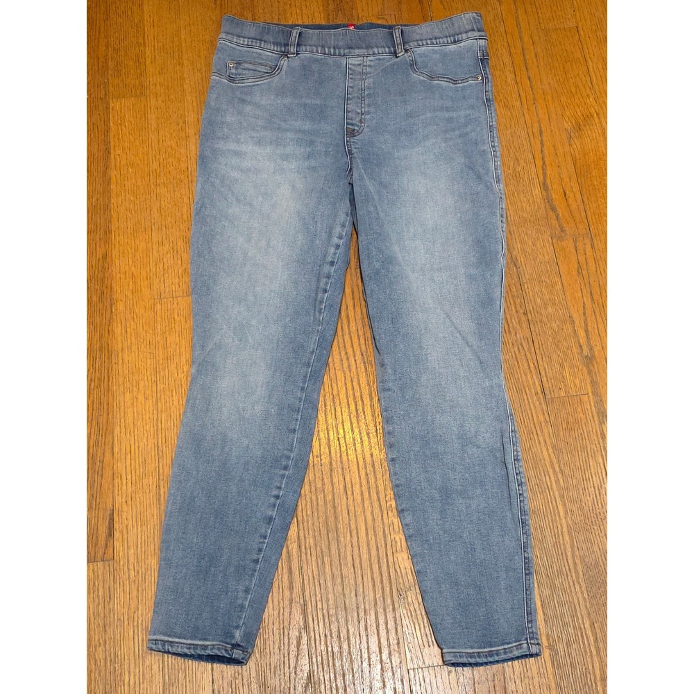 Spanx Jean-ish Ankle Leggings Light Wash High Rise Skinny Jeans XL 20275R - Picture 2 of 6